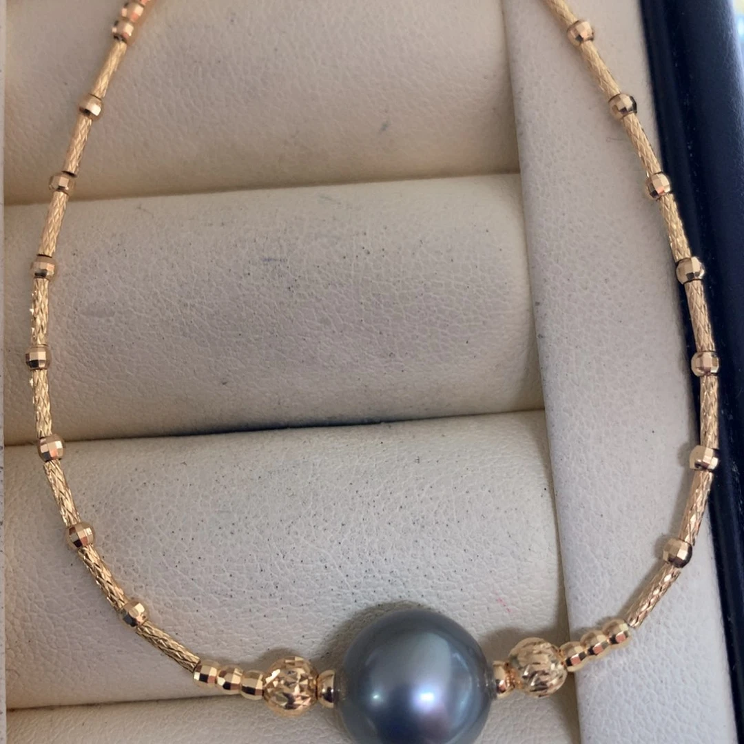 海水珍珠手绳银S925镶嵌