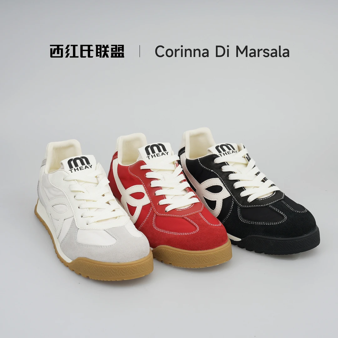 【小马＆大壮】【西红氏联盟】秋季新款复古德训休闲鞋跟高2.5cm