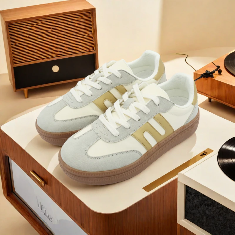 德训真皮夏季板鞋阿甘训练2024新款小众经典休闲男鞋女款