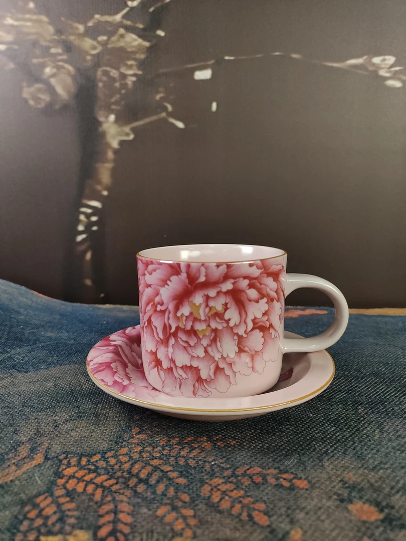 G2400-粉汝国色天香咖啡杯CY