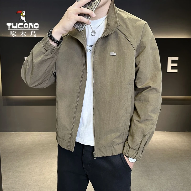 TUCANO/啄木鳥2025秋季新款立领夹克男士简约休闲百搭上衣外套