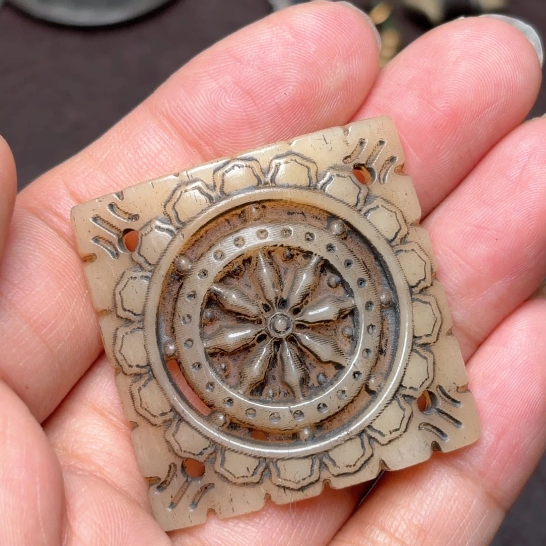 铜星月菩提吊坠项链