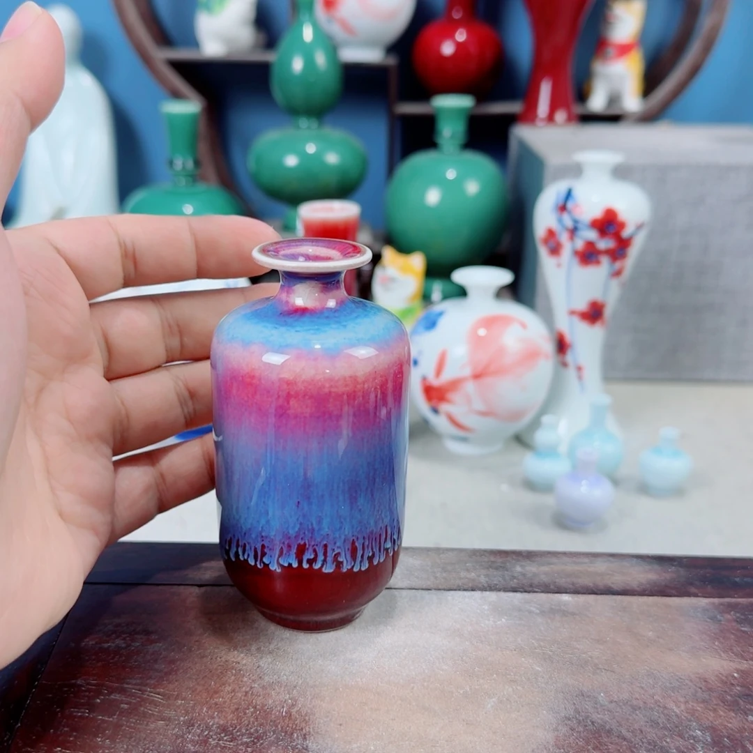 陶瓷手工小花器摆件