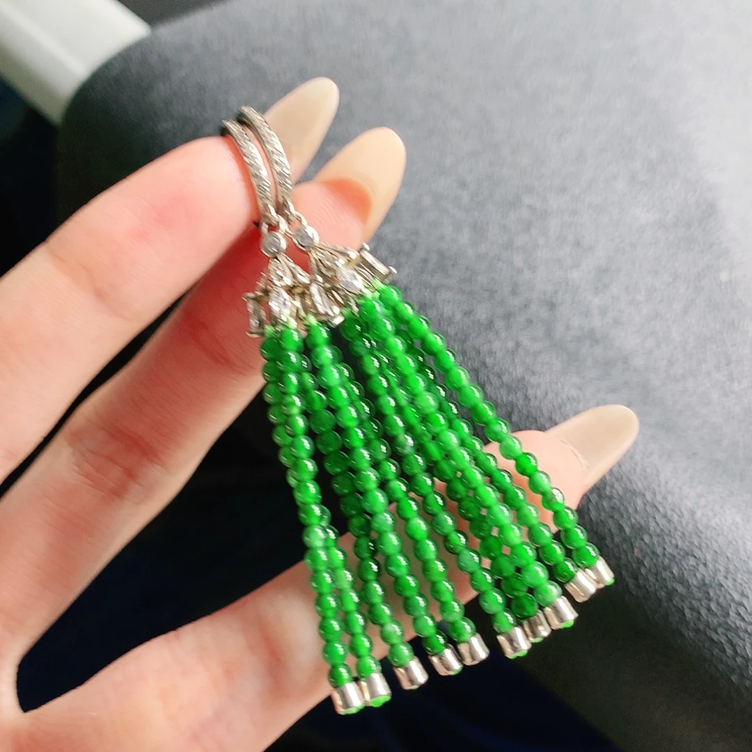 翡翠未镶嵌手链耳饰