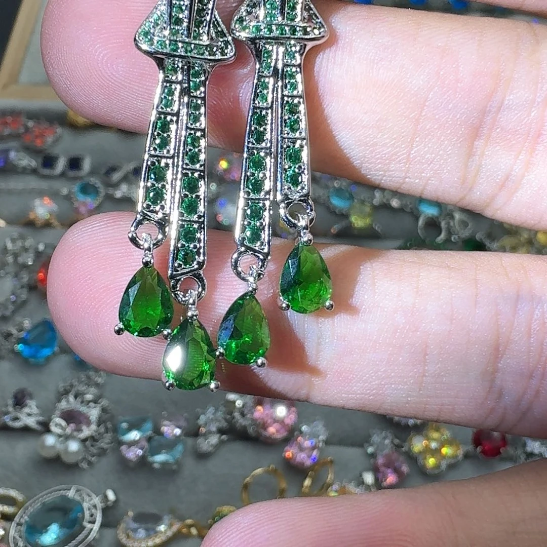 托帕石戒指银S925镶嵌