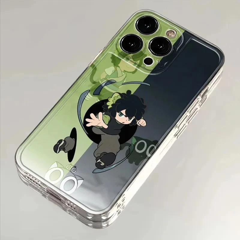 渐变罗小黑适用iphone16苹果15手机壳小米OPPO华为VIVO荣耀一加