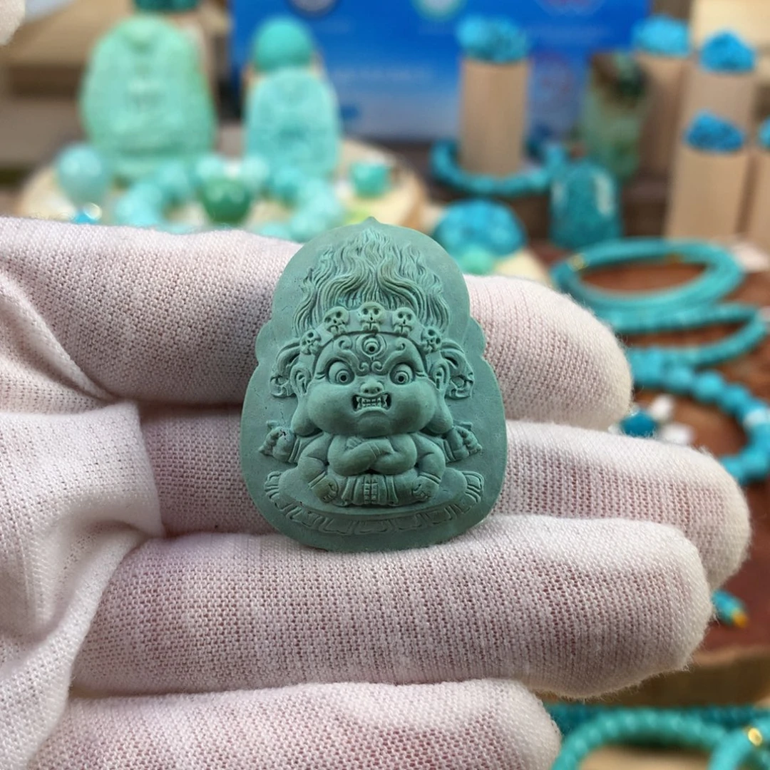 绿松石未镶嵌珠宝奇石27.5mm