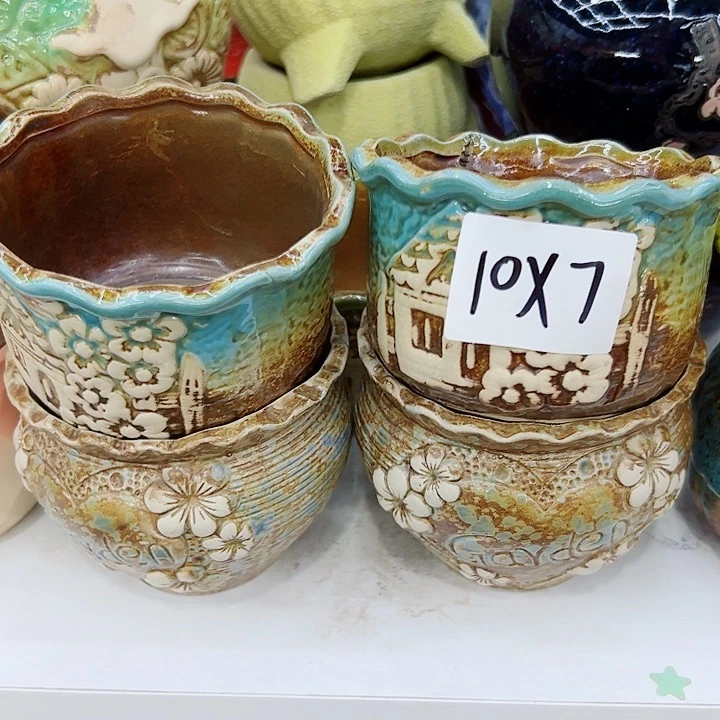 有孔，满10元发货多肉陶瓷花盆