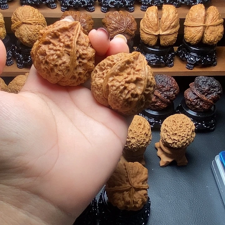 文玩核桃把件佛肚43mm