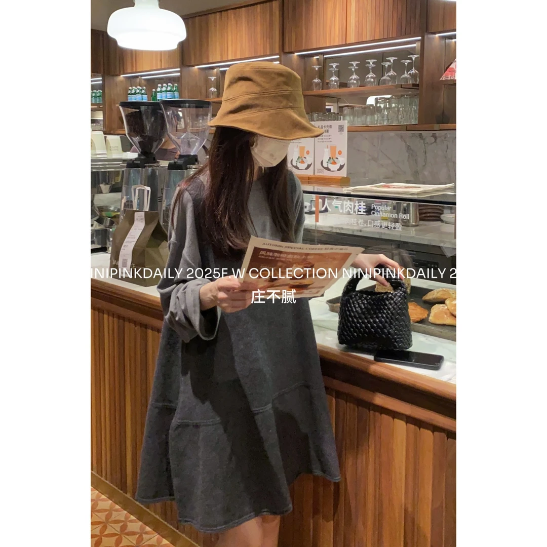 Ninipink庄不腻自制【小魔女】高级背心裙宽松小个子显瘦连衣裙1958