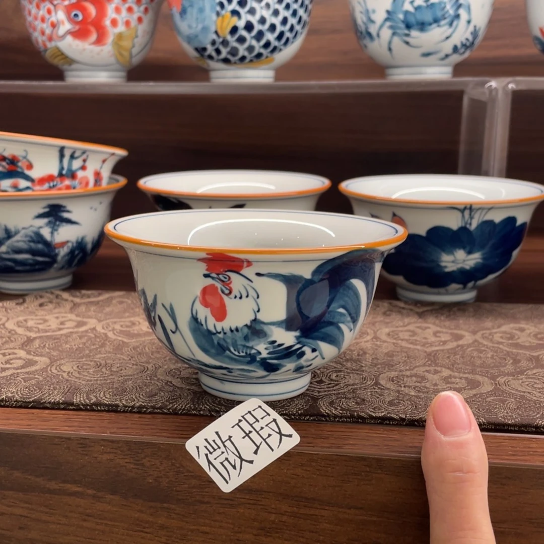 微瑕釉下彩纯手绘