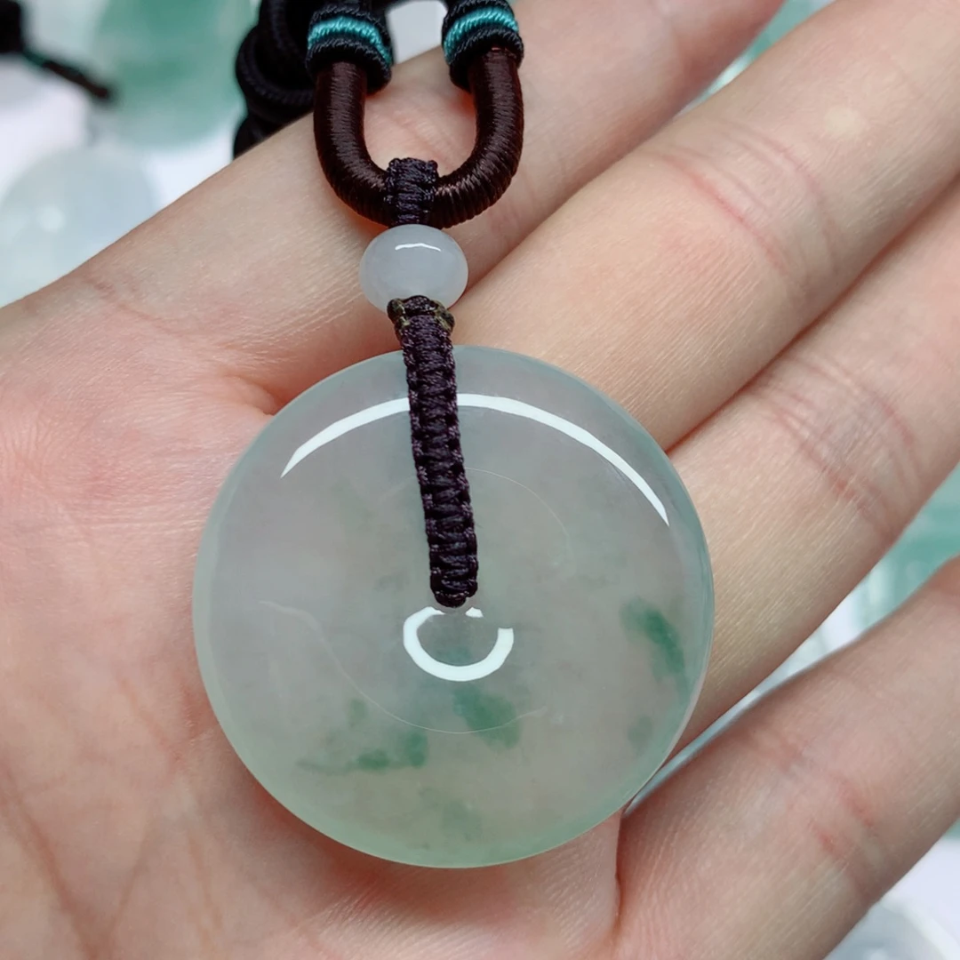 j***u翡翠未镶嵌挂件平安扣