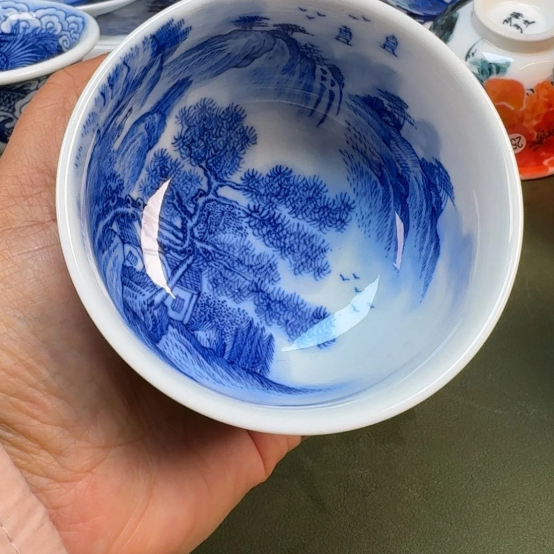陶景德镇纯手绘茶具圆圆207