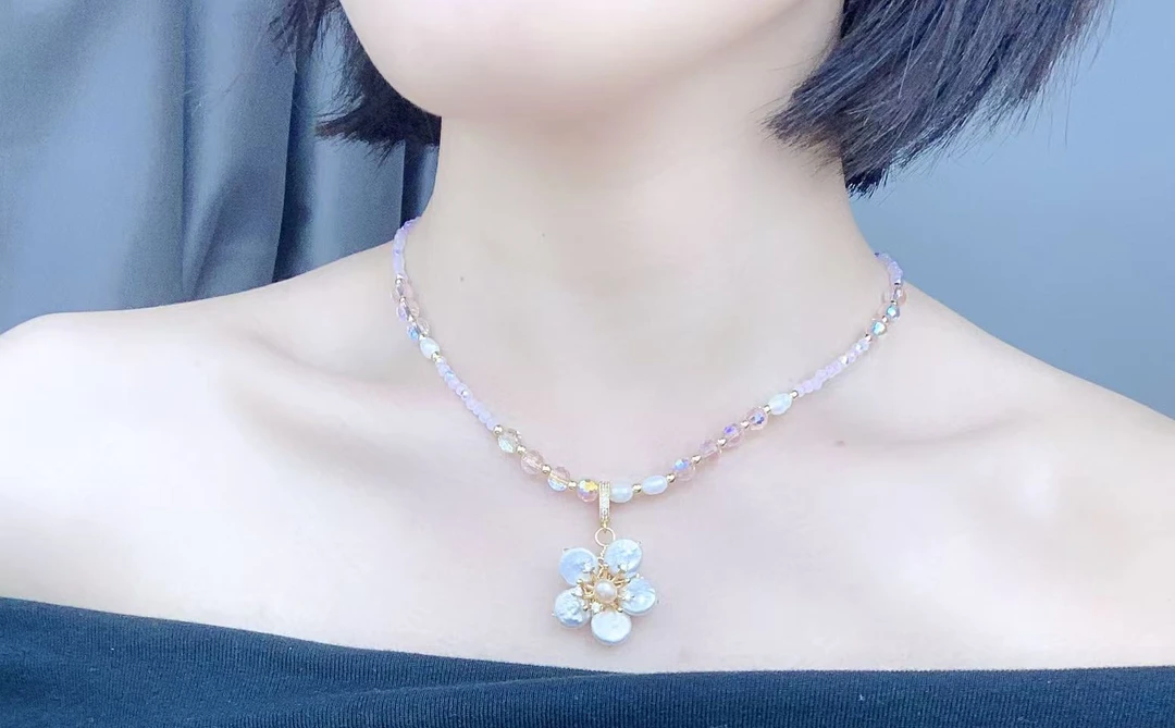 合金贝壳项链 项链吊坠搭配套装