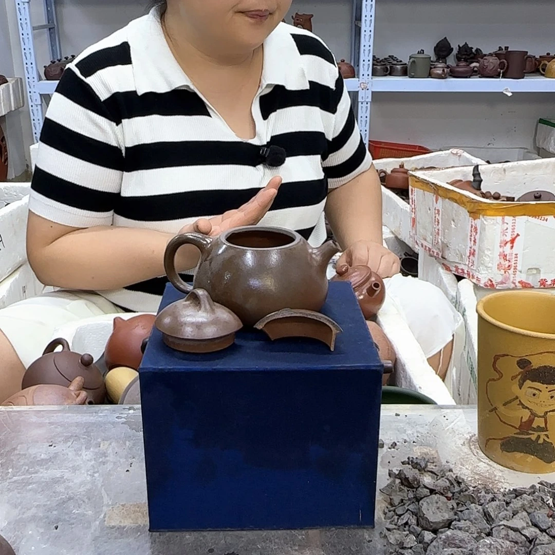 茶壶紫砂宜兴紫砂壶瑕疵处理