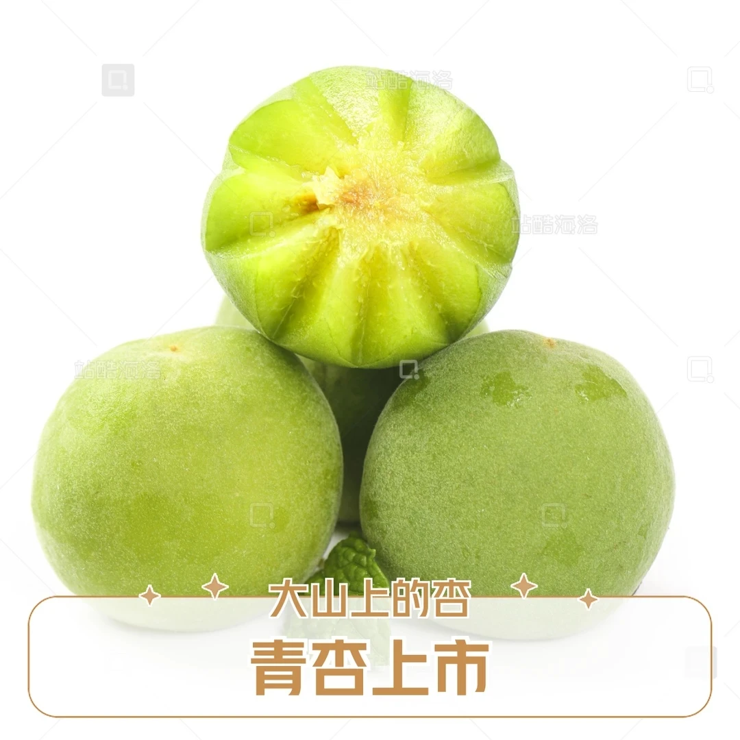 北京平谷大青杏。营养丰富。酥脆酸爽。2斤5斤北京市