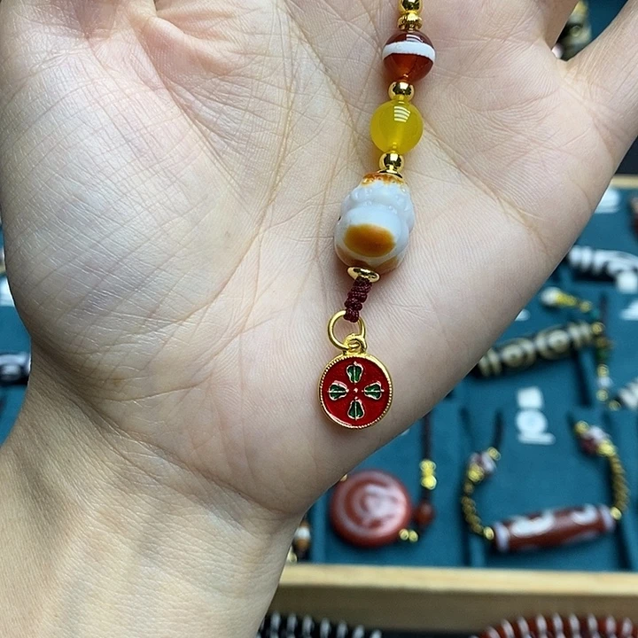 玛瑙/玉髓合金颈饰