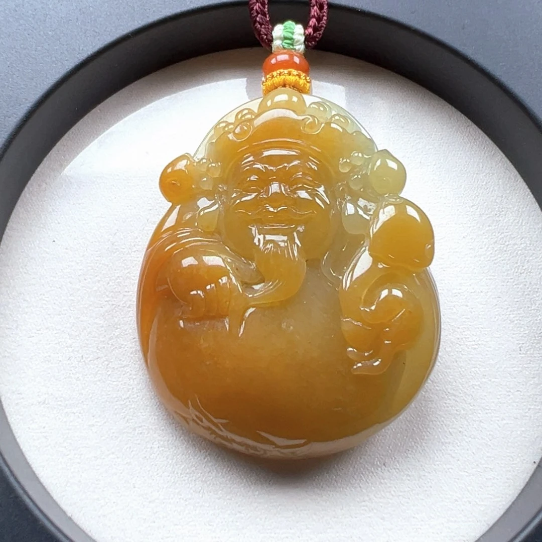 翡翠未镶嵌颈饰财爷