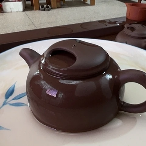 紫砂茶壶旋*宜兴紫砂牛盖紫砂壶