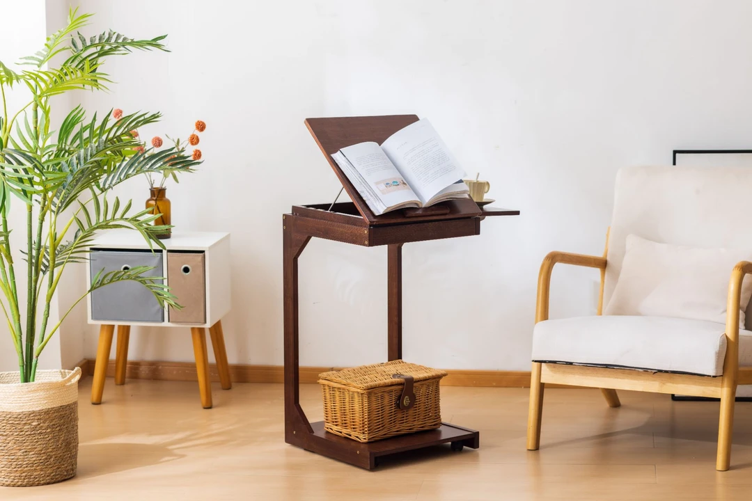 多功能移动边几置物桌家用沙发床边桌电脑娱乐落地翻盖学习桌办公