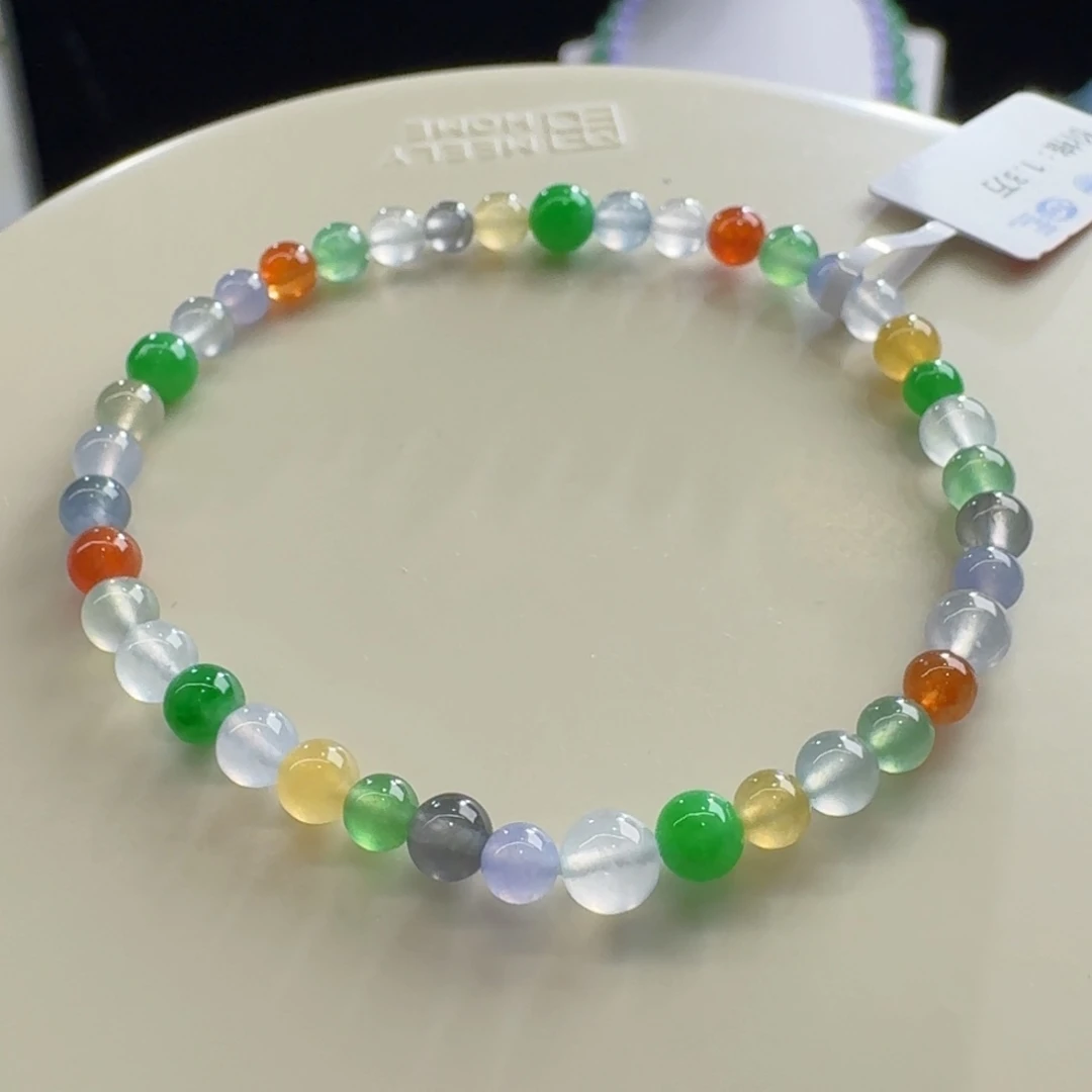 未镶嵌手链翡翠精品糖果多宝单圈