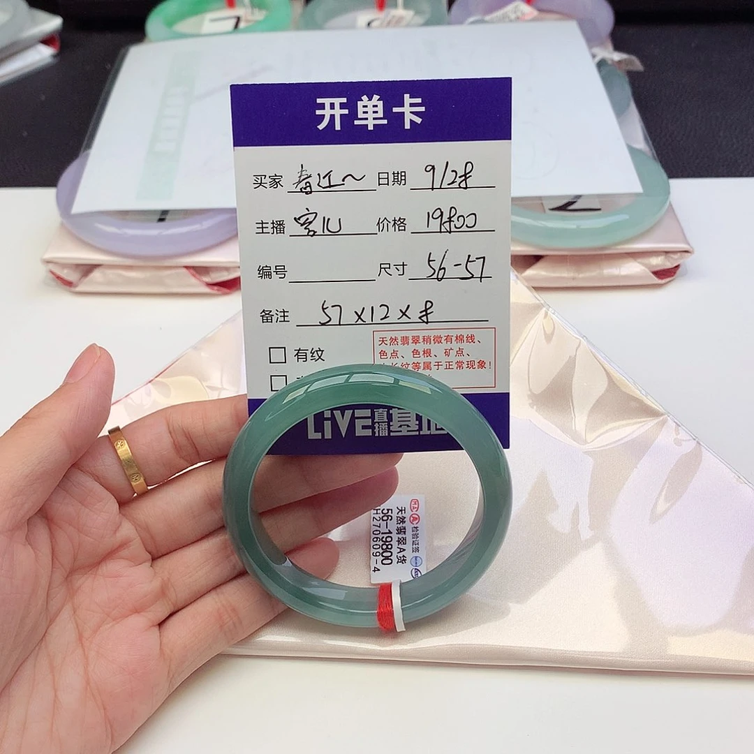 未镶嵌手镯翡翠春**暖