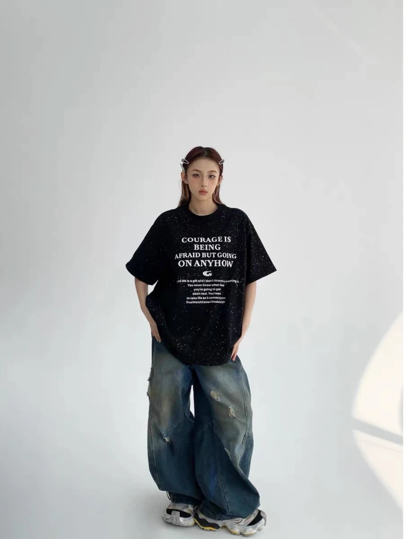 280克重磅满天星短袖男女同款