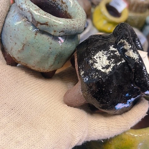 盆***粗陶花盆手工花盆制作