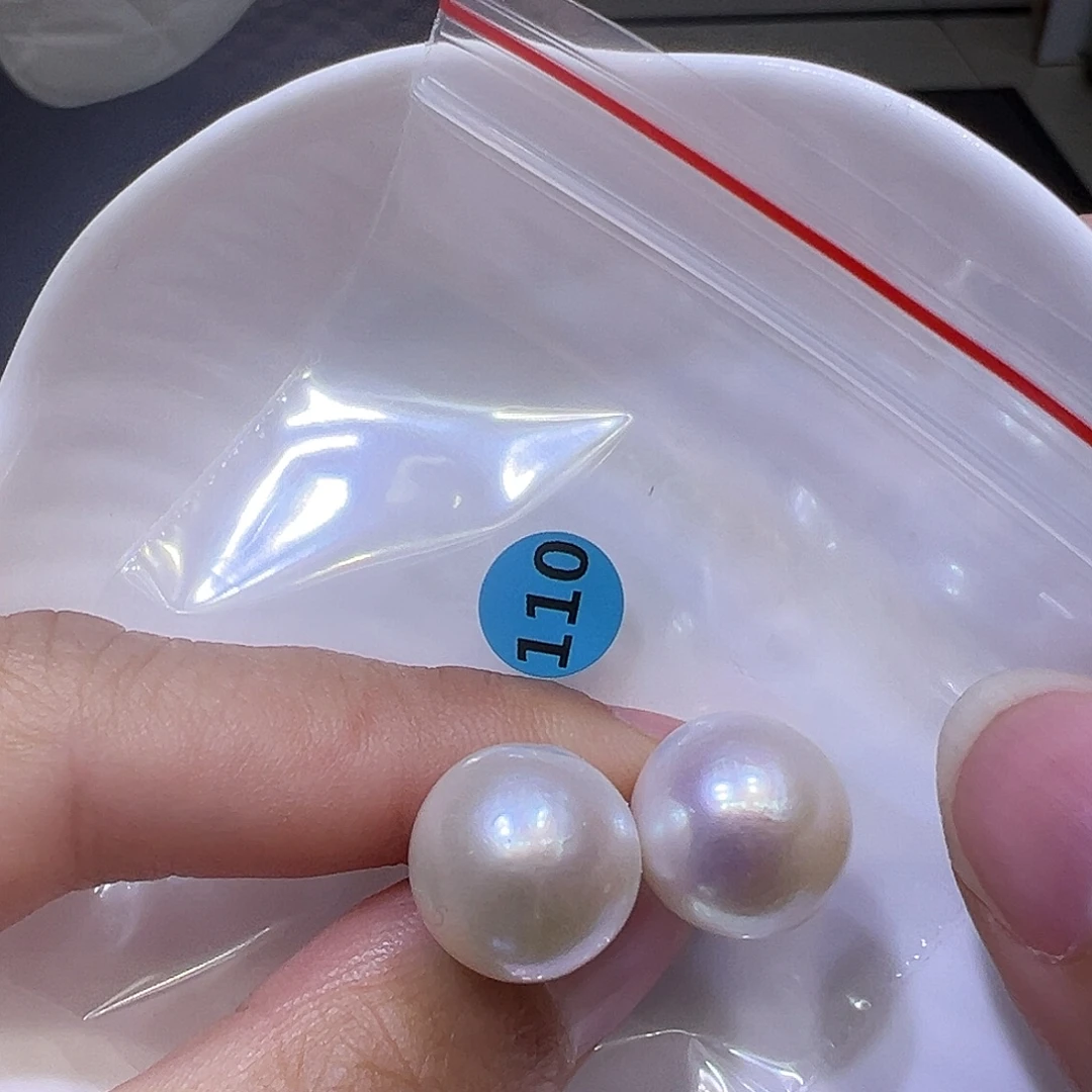 银S925镶嵌耳饰淡水珍珠