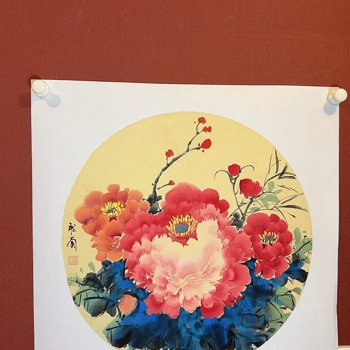 国画听兰老师花鸟