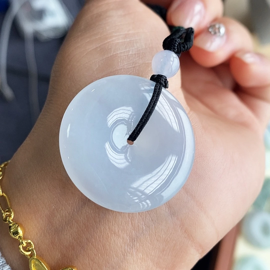 翡翠颈饰未镶嵌翡翠首饰31.2*6