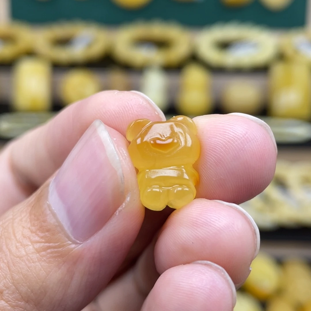 琥珀裸石未镶嵌琥珀蜜蜡