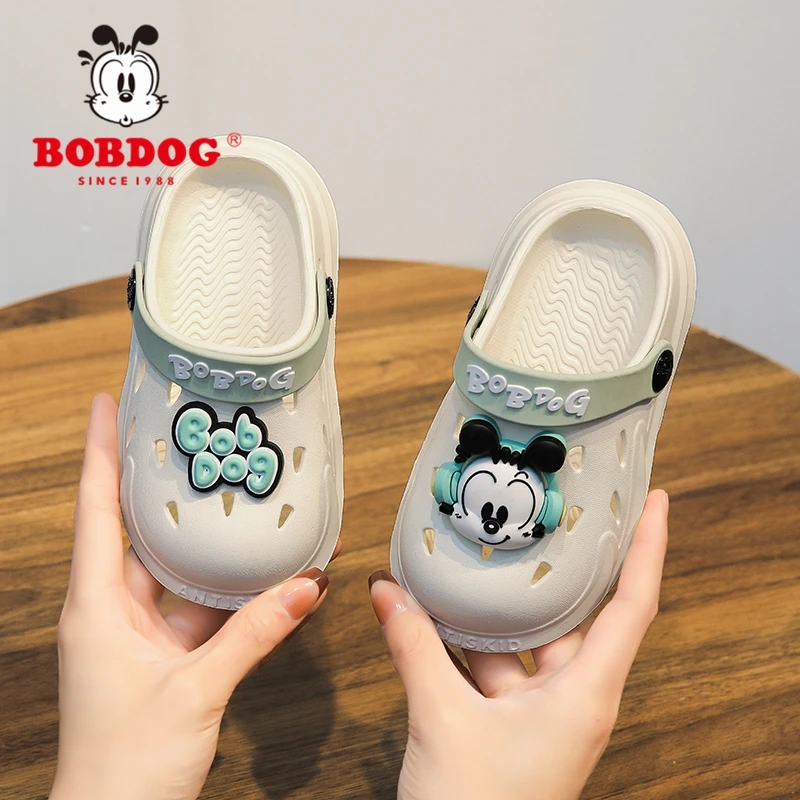 巴布豆新款2025春夏季男童凉鞋户外居家防滑防臭EVA软底女童凉鞋