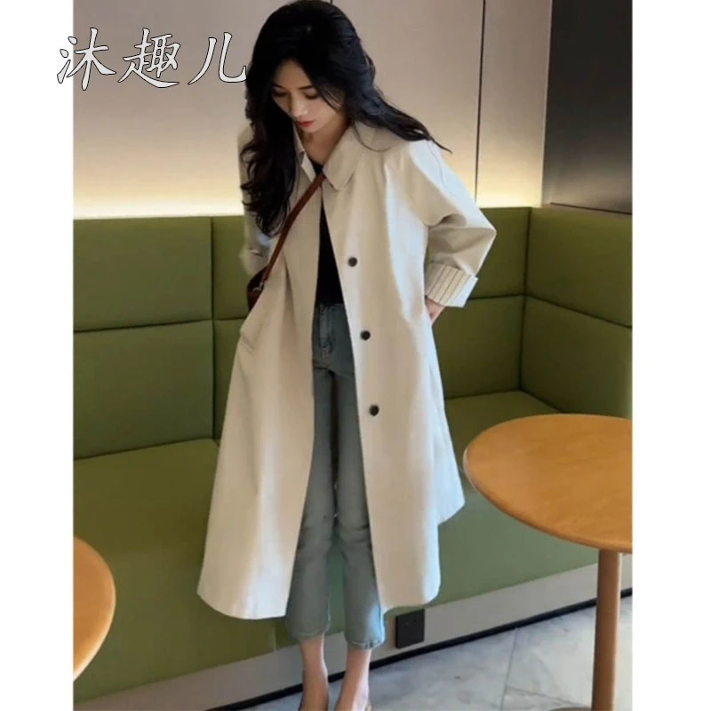 小个子今年流行长款风衣外套2025秋新款法式优雅女士风衣外套女