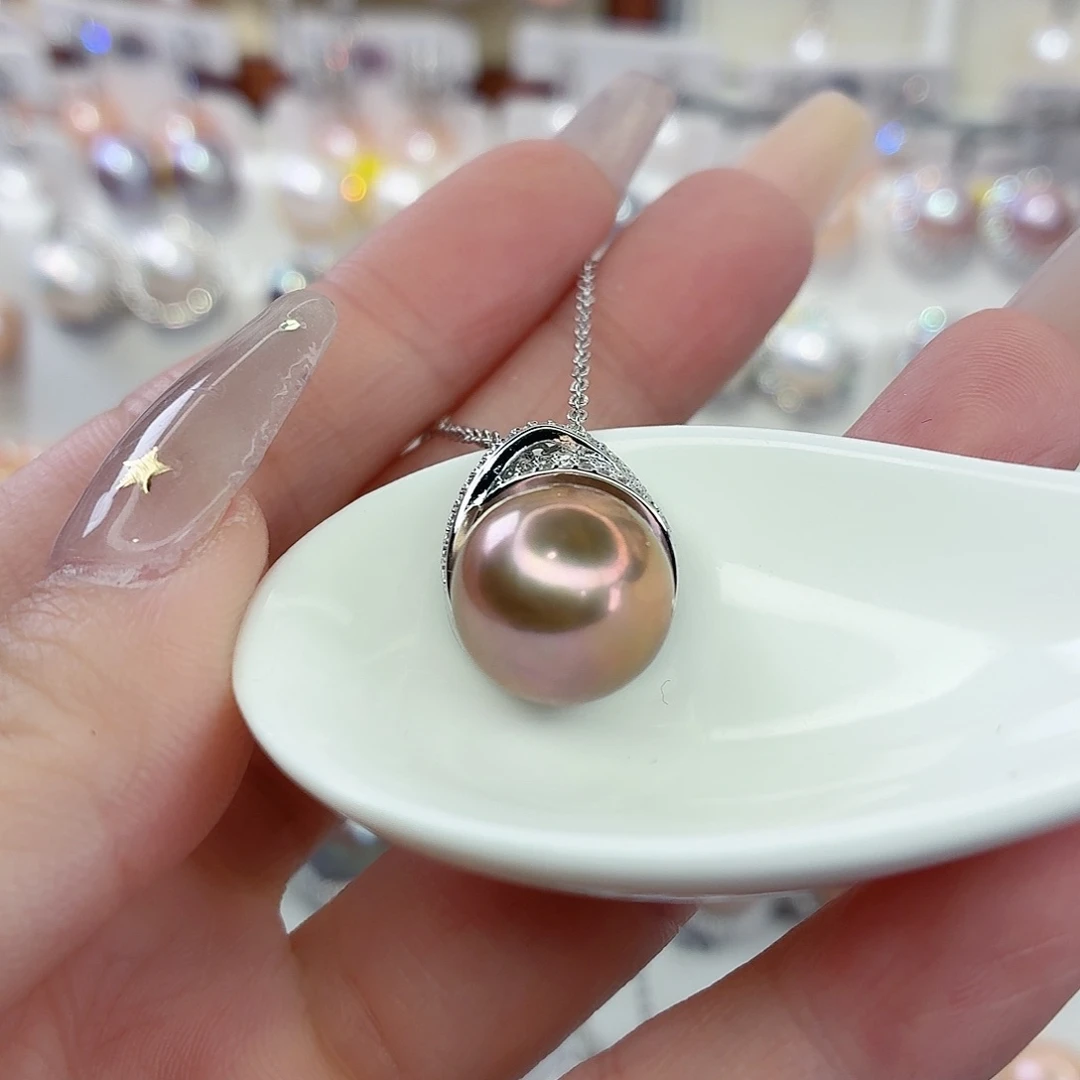 合金淡水珍珠颈饰