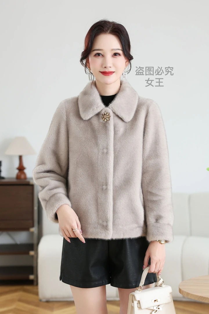 【女王精选】2024新款设计师气质时尚潮流冬季女装外套翻领037#洋气