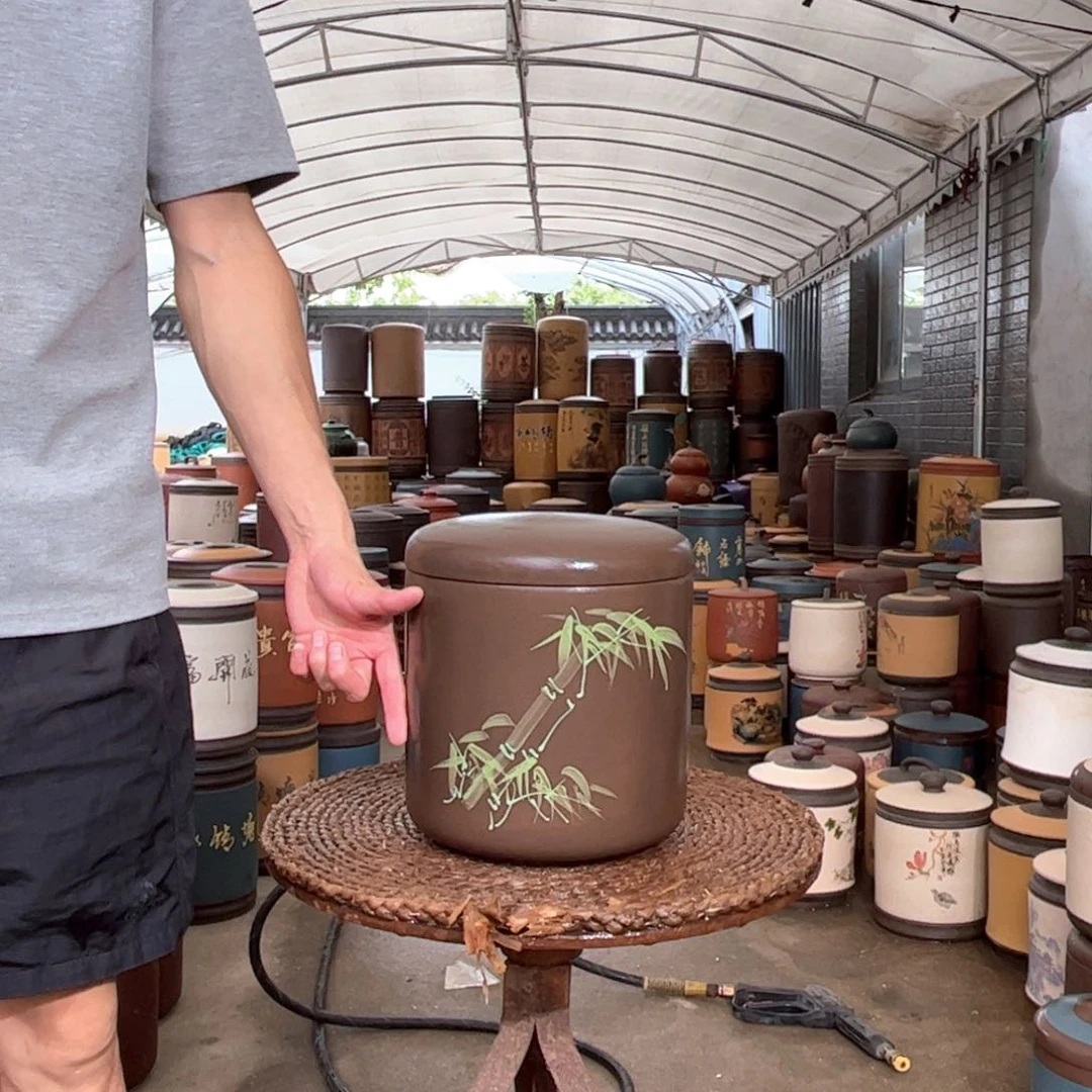 紫砂茶叶罐8 饼茶叶罐