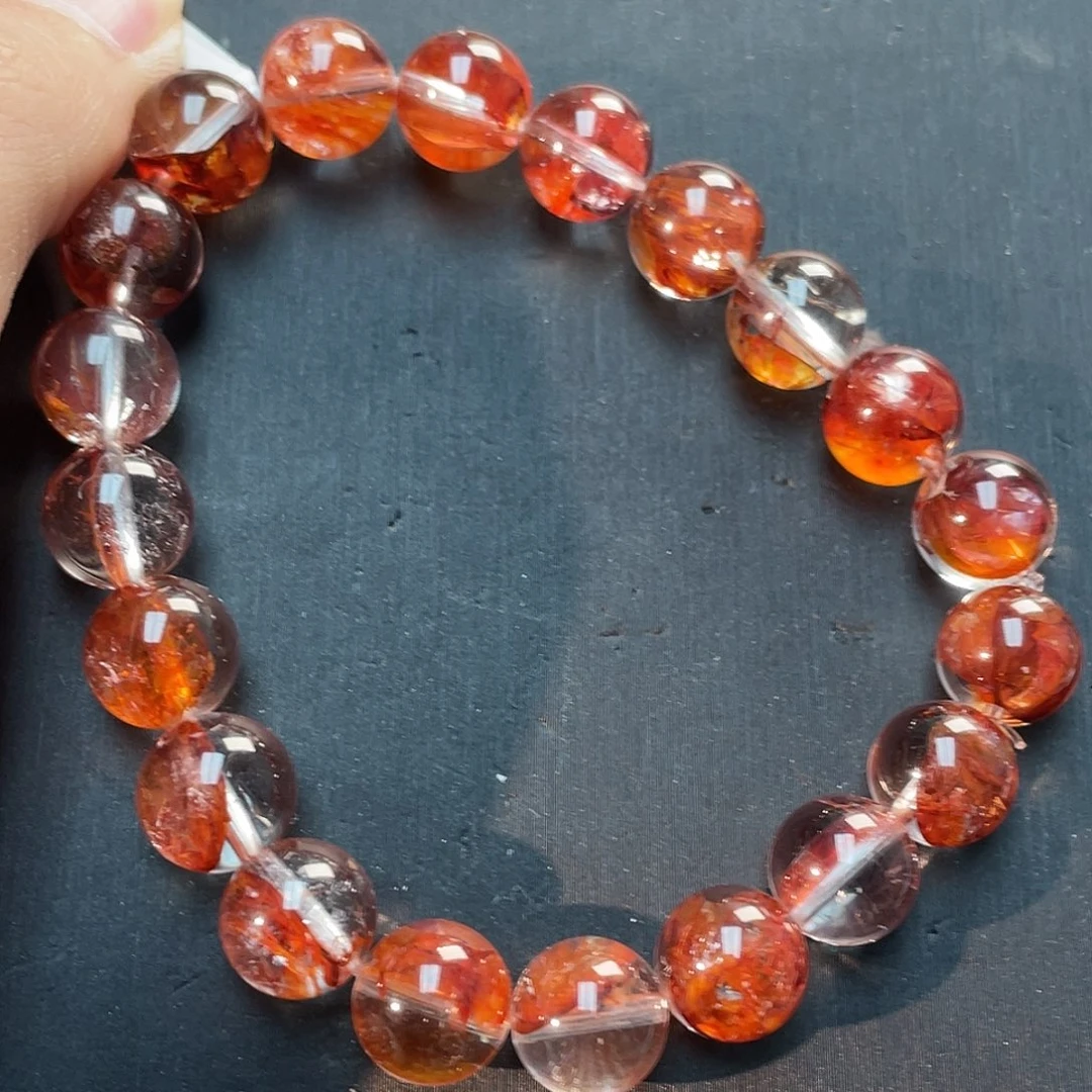 手串水晶未镶嵌红胶花手串jh578 69号