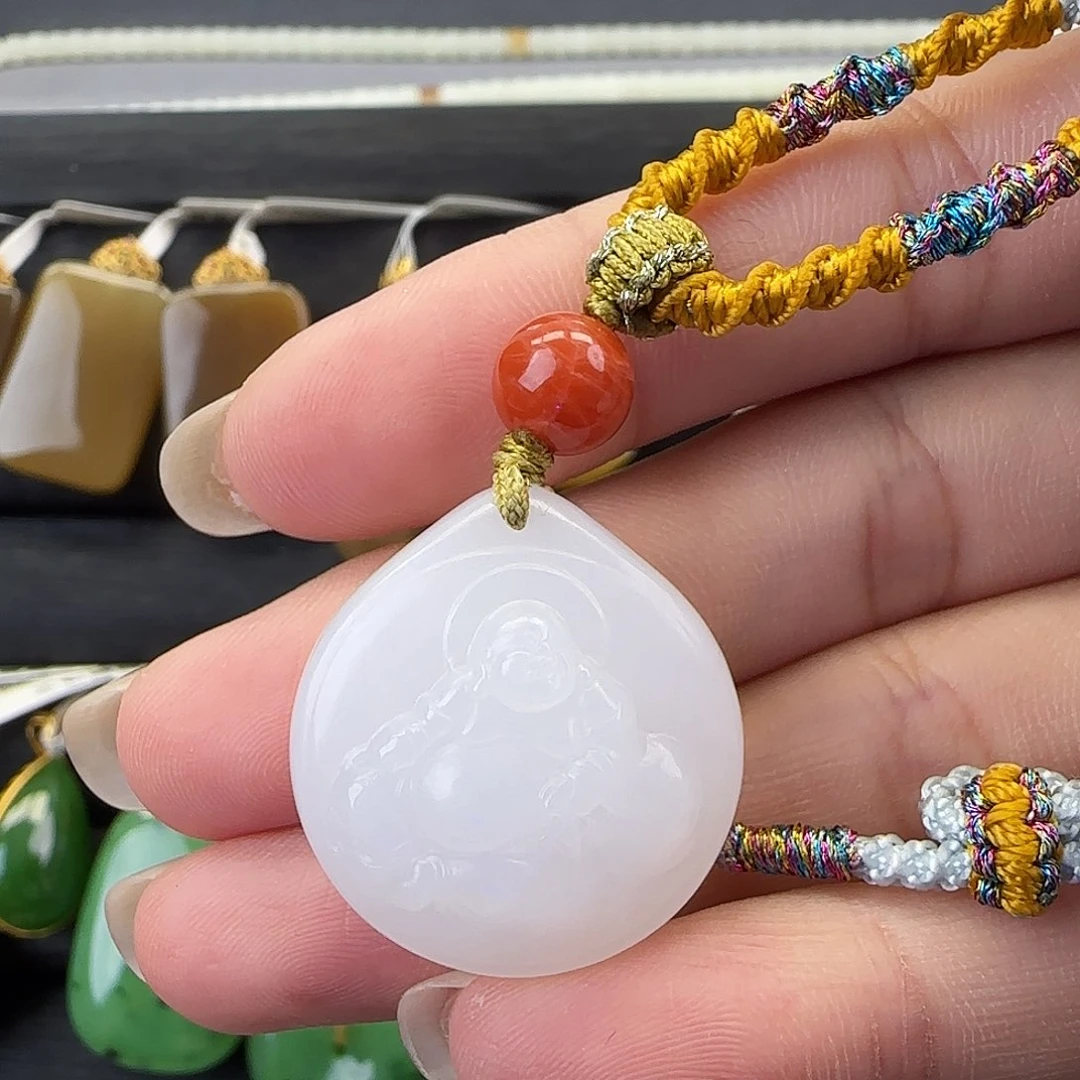 和田玉未镶嵌吊坠(不含链)