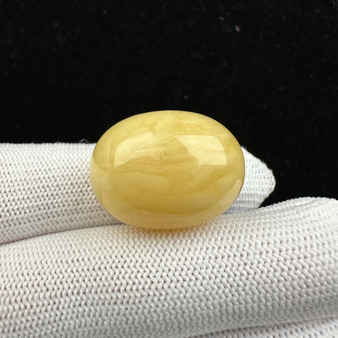 Y8302天然蜜蜡 鸡油黄桶珠 18*24mm抖音基地质检发货