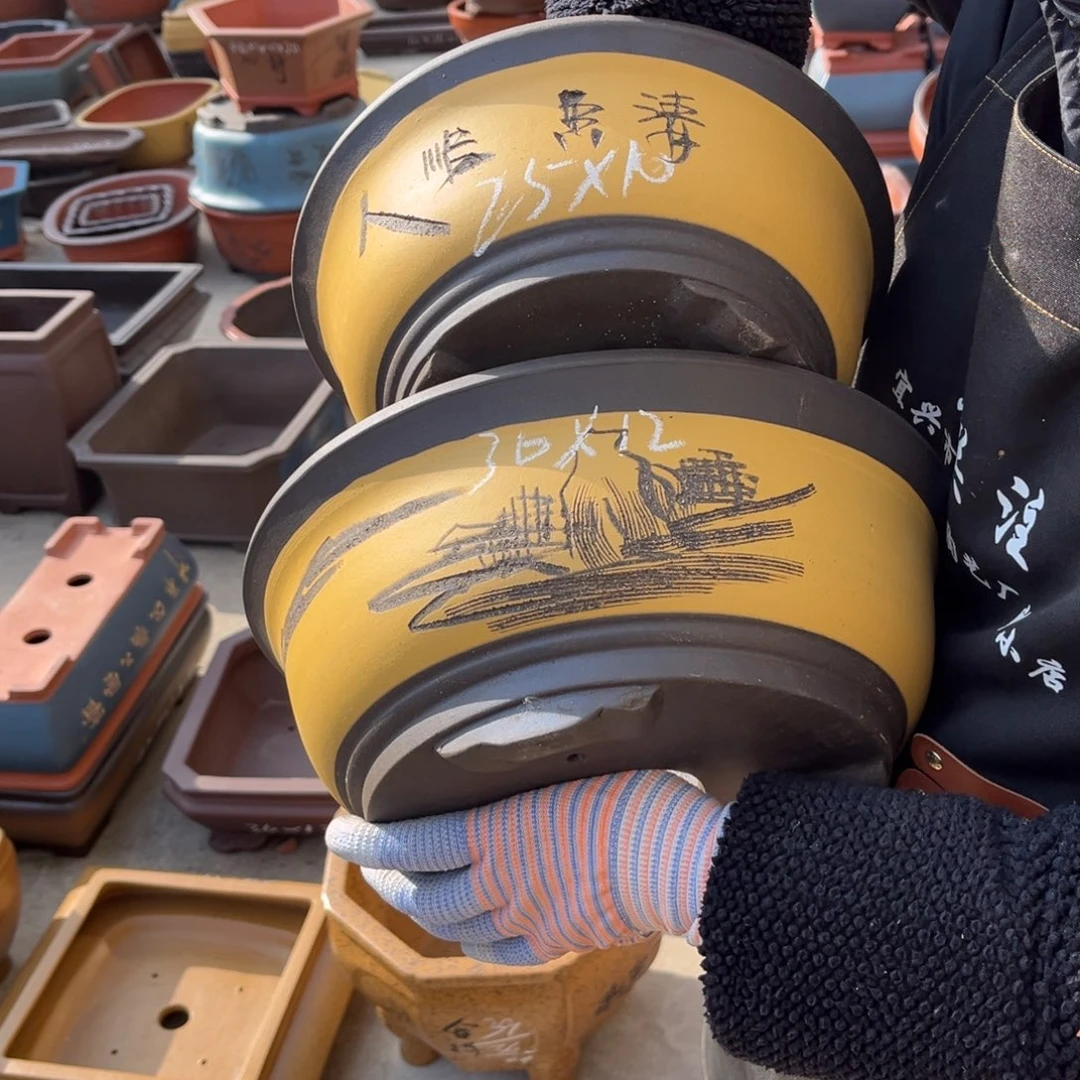 紫砂花盆盆景艺术