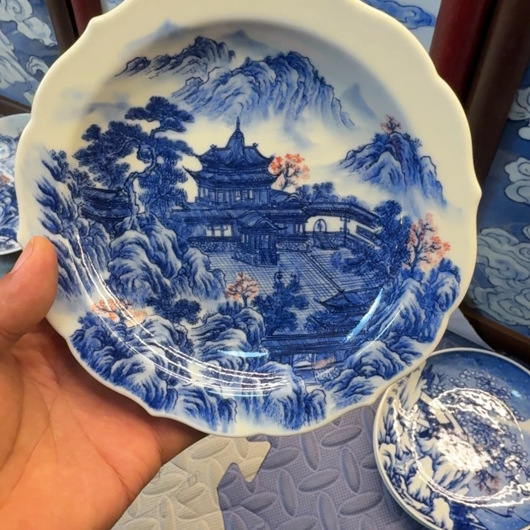 对***情陶杯子景德镇全手工手绘陶瓷