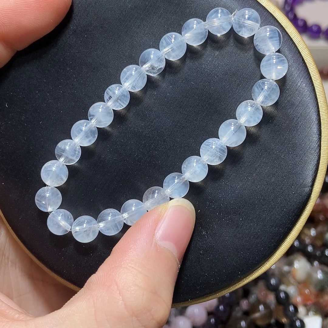 未镶嵌水晶手链蓝针7.4