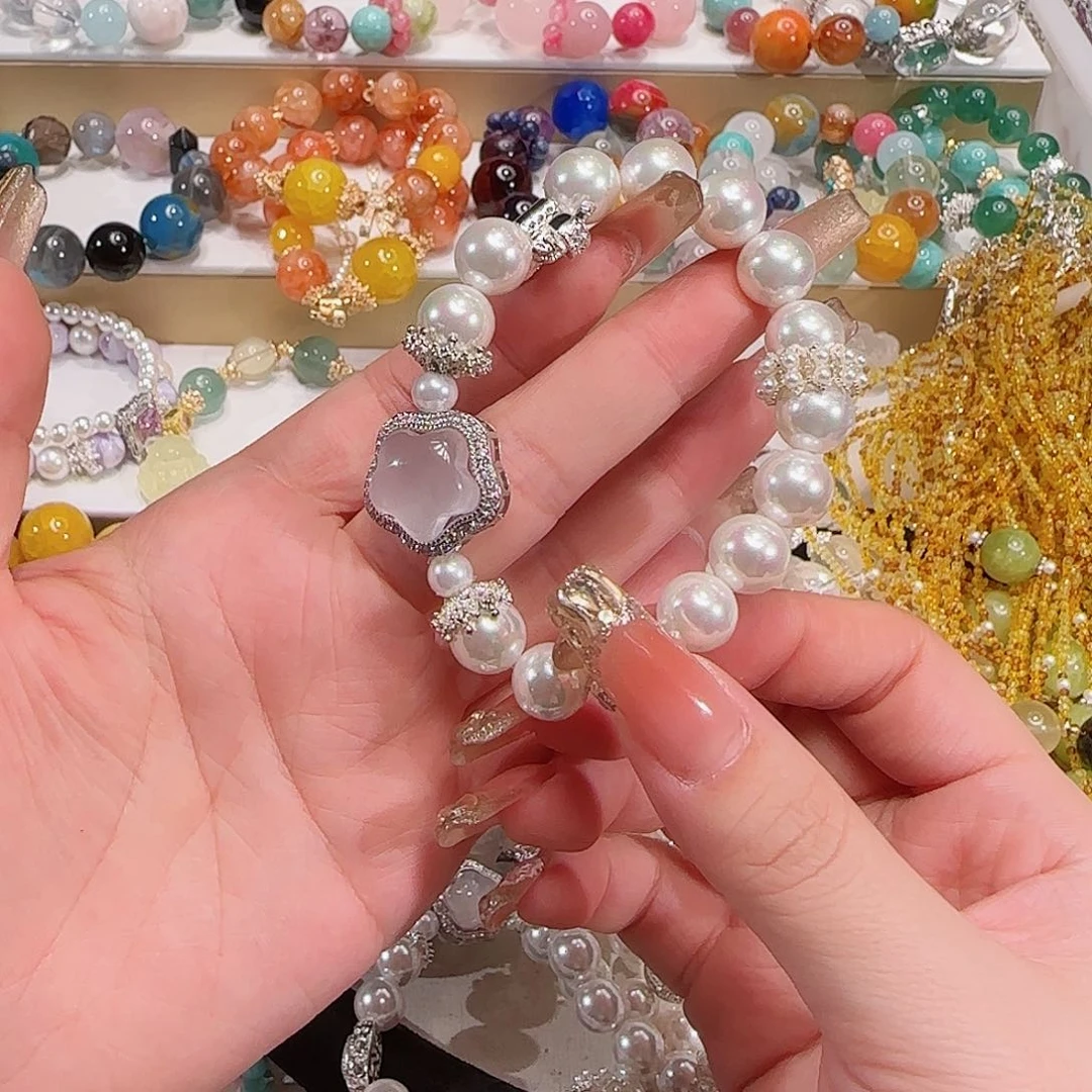 水晶手链未镶嵌多样性发一