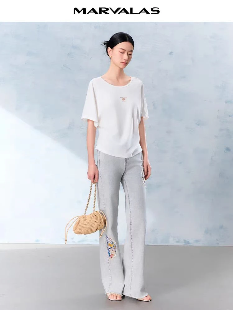 百搭V领针织衫夏季纯色时尚短袖套头衫T恤M313110288