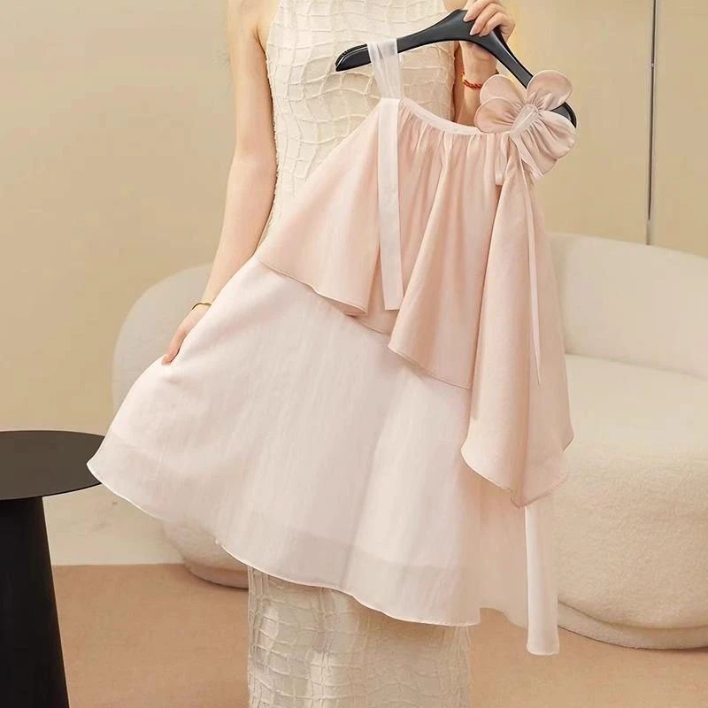 新品巴拉巴拉女童吊带连衣裙夏季2025新款儿童洋气时髦裙子大童女