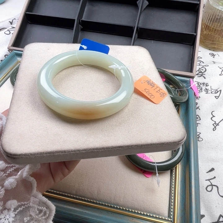 未镶嵌手镯和田玉玲珑美镯60.6