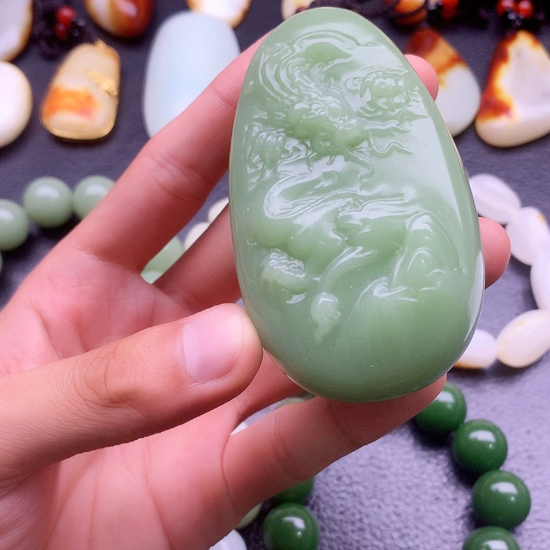 水***端和田玉未镶嵌挂件