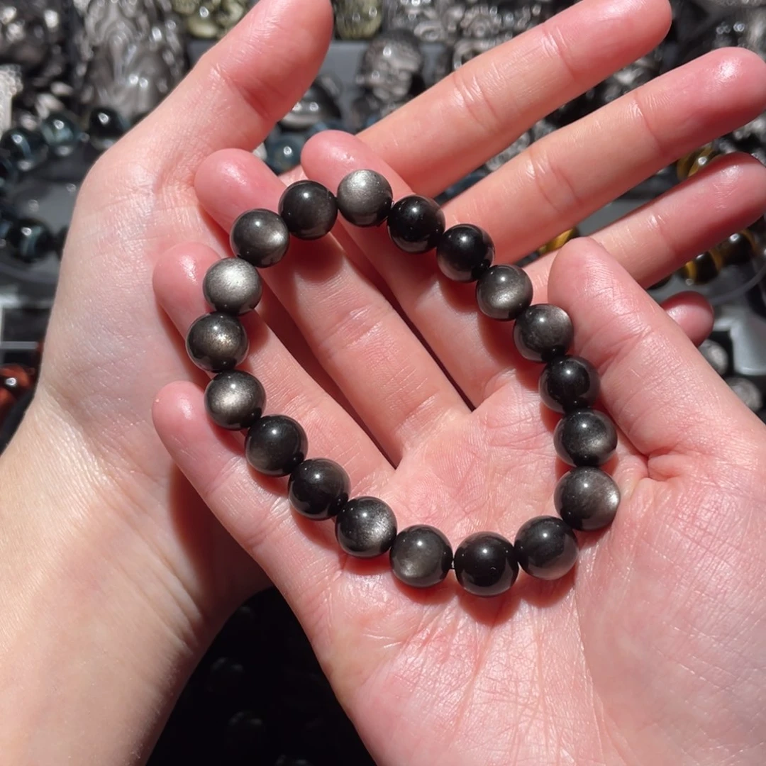 黑曜岩手串未镶嵌L**Y