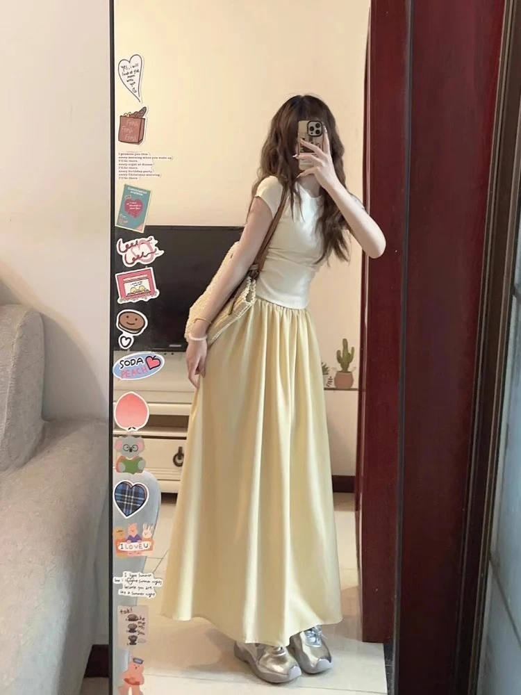 夏装搭配一整套装女夏款减龄时尚上衣半身裙梨形身材穿搭两件套装